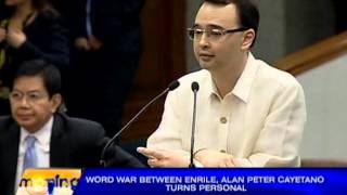 Enrile vs Cayetano word war [upl. by Eirollam]