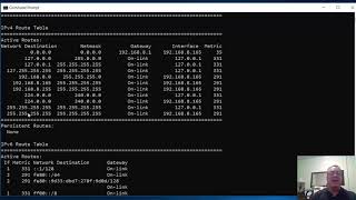 Use netstat r to examine the host computers routing table [upl. by Nuahsyd163]