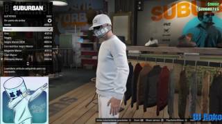 Marshmello Moving on outfit in Gta V OnlineTutorial [upl. by Ingram]