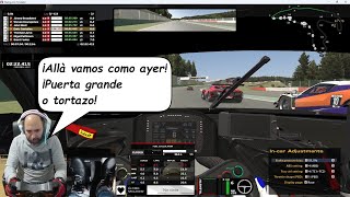 Carrera de entrenamiento en SPA iRacing seguimos peleando en carrera intentando sobrevivir [upl. by Nilerual]