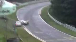 24h Rennen 2004  Crash zwischen Honda NSX und Audi [upl. by Inva882]