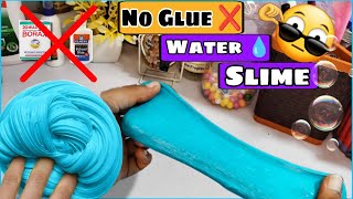 How to make no glue Water Slime 100 workingNo Borax No Activator Slime 🤯😱slimeAlice Slime [upl. by Anniram]