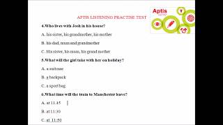 APTIS  LISTENING PRACTICE TEST SAMPLE 2 [upl. by Ennaoj]