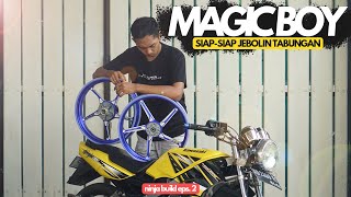 Pasang Velg Magic Boy di Ninja SS  Kuning Ketemu Biru  Cakep [upl. by Dian]