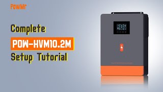 How to Setup the PowMr 102KW Hybrid Solar Inverter [upl. by Remsen]