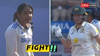 Harmanpreet Kaurs fight with Mitchell Starcs wife Alyssa Healy  CricHind [upl. by Volney]