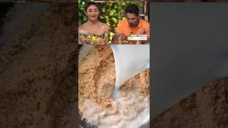 Alia Bhatts favourite dessert recipe shorts youtubeshorts viral shortvideo ytshorts halwa [upl. by Ahsenauj]