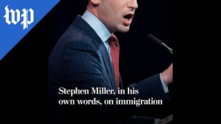 Stephen Miller in his own words on immigration [upl. by Aileve639]