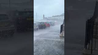 Storm Kathleen causes massive waves in England UK Porthleven of Cornwall [upl. by Inasah742]