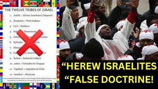 HEBREW ISRAELITES FALSE 12 TRIBES CHART AND FALSE DOCTRINE😮 RUN WAY [upl. by Anom]