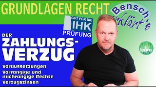 Der Zahlungsverzug Voraussetzungen Rechte des Verkäufers Berechnung der Verzugszinsen [upl. by Atteselrahc]