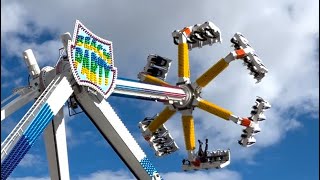 FOIRE des RAMEAUX 2024 Grenoble  Ep6 Montage des attractions vidéo complète [upl. by Refannej49]