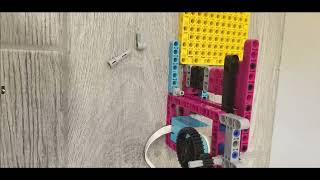 Lego Spike Prime sliding door build instructions [upl. by Dnalyar]