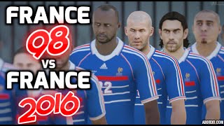 HD France 1998 vs France 2016  Pour mon cher abonné quotDylan Robinquot Fifa 16 [upl. by Repsaj]