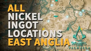 All Nickel Ingot Locations Assassins Creed Valhalla East Anglia [upl. by Jaclin]