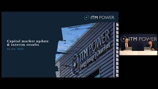 ITM POWER PLC  Interim Results Investor Presentation [upl. by Agathy]