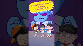 Phần 1 Các ban có biết hành động của lớp trưởng nghĩa là gì không  shorts cartoon funny [upl. by Aeli]