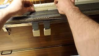 Knitting Machines for Beginners Part 4  casting on [upl. by Xonnel618]