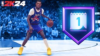 This 65 PG with HOF HANDLES FOR DAYS is DIFFERENT in NBA 2K24 Build Tutorial  Random Rec Gameplay [upl. by Doty]