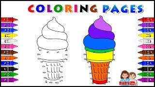 Connect the dots for kids Coloring Page for Children Teach Colors for Toddlers [upl. by Aihceyt]