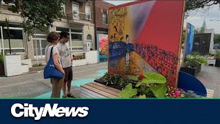 Artworks from three Villeray artists on display in open air museum [upl. by Eisteb]