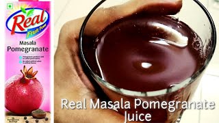 Real Masala Pomegranate Juice Review  Real juice Review  Real Fruit Juice Review [upl. by Rezeile]