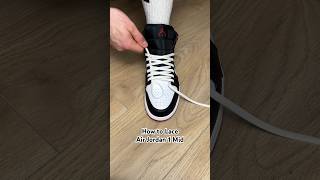 How to Lace Air Jordan 1 Mids ⚡️👟 jordans asmr sneakers tutorial [upl. by Atonsah]