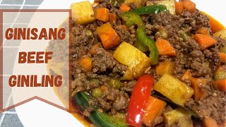 Ginisang Beef Giniling  Beef Giniling Recipe  Ginisang Giniling na Baka  Ljames Kitchen [upl. by Azarria]