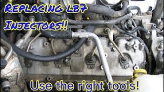 Tips for replacing LB7 injectors [upl. by Aneekas639]