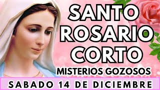 SANTO ROSARIO CORTO de hoy Sabado 14 de Diciembre 2024🍎Misterios Gozosos🍎Rosario corto de hoy🙏🏼 [upl. by Alana]