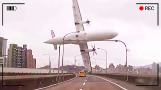 Most Terrifying Plane Crashes Caught On Camera [upl. by Lemhar]