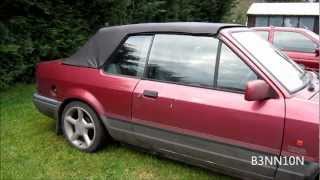 Ford Escort XR3i MK4 Cabriolet Power roof  90 Spec  Open and close [upl. by Yttisahc741]