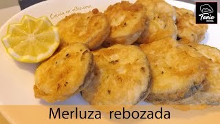 Merluza rebozada a la romana la más sabrosa  Receta de Pescado  Tonio Cocina [upl. by Dryfoos]