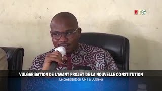 DUBREKA  VULGARISATION DE LAVANT PROJET DE LA NOUVELLE CONSTITUTION RTG GUINEE 224 [upl. by Boyer]