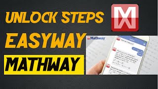 HOW TO GET STEPS ON MATHWAY  Unlock Mathway solutions [upl. by Tadeo]