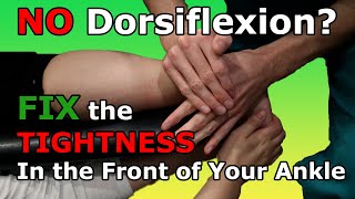 NO Dorsiflexion Fix the TIGHTNESS In the Front of Your Ankle Fix Tight Ankles Part 1 [upl. by Rolan159]