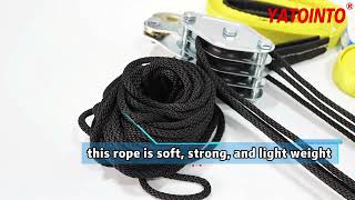 Rope Hoist Pulley System [upl. by Ellehcsar]