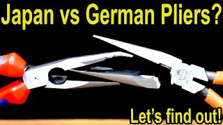 Japan vs German Pliers LONG NOSE Knipex Vampliers Klein Fujiya Irwin Kobalt Needle Nose [upl. by Ichabod257]