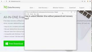 How to unlock Bitlocker encrypted drive without password and recovery key [upl. by Dael]