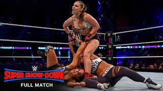 FULL MATCH  Ronda Rousey amp The Bella Twins vs The Riott Squad WWE Super ShowDown 2018 [upl. by Fidelity]