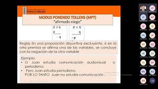 LÓGICA Y CONJUNTOS UNFV CLASE 5 [upl. by Baldwin]