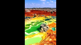 Flying the Skies of Dallol Danakil Depression Afar region Ethiopia360p [upl. by Lehet944]