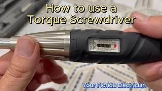 How to use a Torque Screwdriver [upl. by Ailisab]