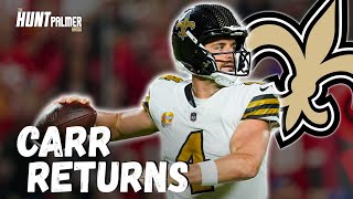 Derek Carr RETURNS TO Practice  Saints Ready For NFC South Battle Against Carolina Panthers [upl. by Nylahs]