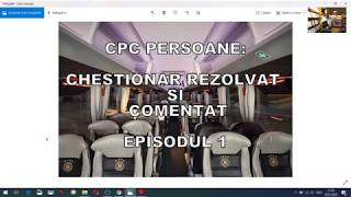 ATESTAT PROFESIONAL  CHESTIONAR REZOLVAT SI COMENTAT PENTRU OBTINEREA CPC TRANSPORT PERSOANE [upl. by Krug]