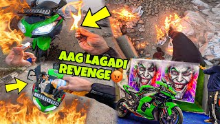 Aag Lagadi🤬Ninja300 ko😡  Revenge  Badla  pura hua SUPERBIKE NEW LOOK Preparation for Ladakh Ride [upl. by Heyes]