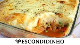 ESCONDIDINHO VEGETARIANO  RECEITAS QUE AMO [upl. by Noivart831]