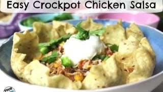 crockpot chicken salsa [upl. by Hillier423]