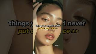 Things you should never put on your face skinglowup glowingskin fyp ytshorts newaesthetic tips [upl. by Mariam]