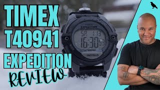 TIMEX Expedition Digital 41 Chrono Date Alarm Watch Review Ref T40941 with SET ASSISTANCE [upl. by Ahsinet141]